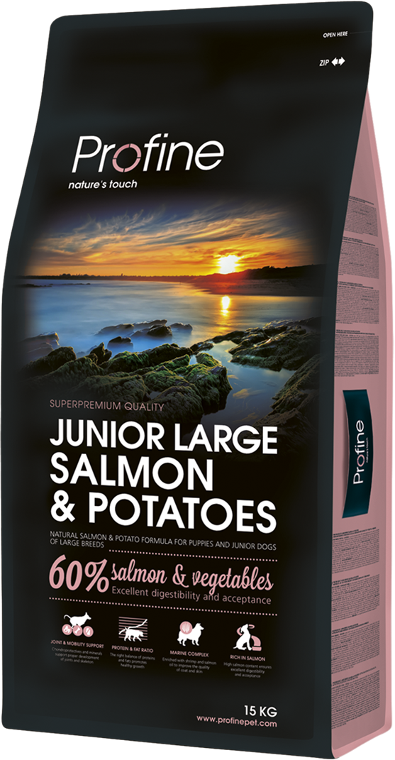 Корм для собак Profine Junior Large Breed Salmon & Potatoes 15 кг
