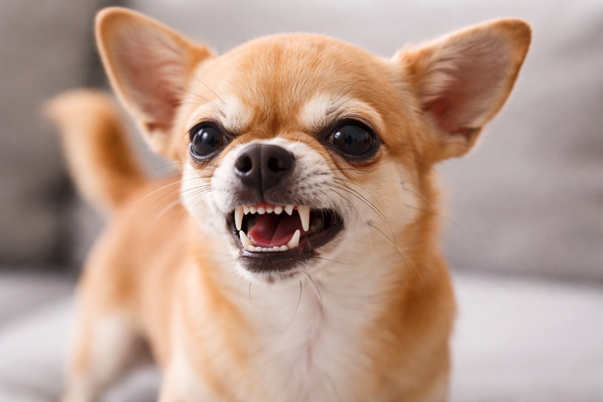 чихуахуа агрессивный и рычит