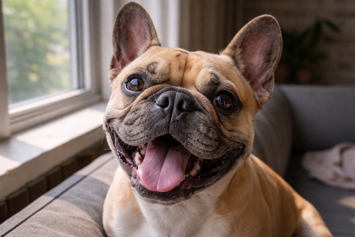 Французский бульдог с выразительным характером