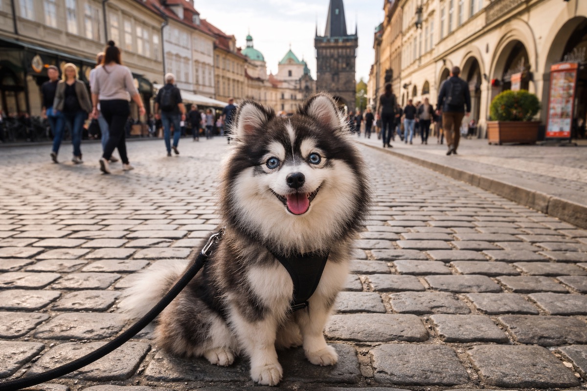 Помски крупным планом с густой шерстью