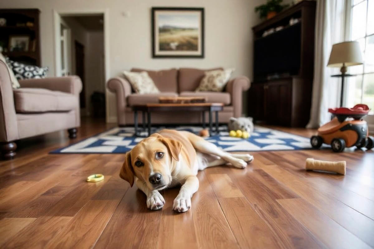 ламінат у домі з домашніми тваринами