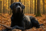 Фото чорного лабрадора