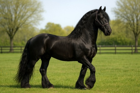 Фризская лошадь Friesian
