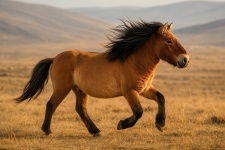Монгольская лошадь Mongolian horse