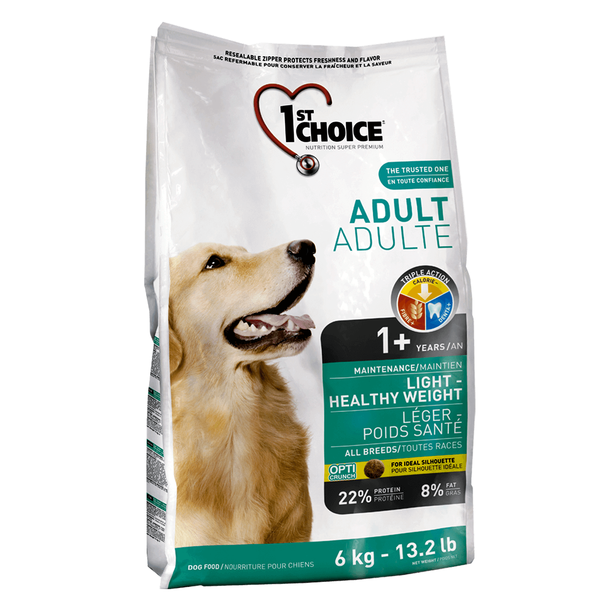 Низкокалорийный корм для взрослых собак 1st Choice Light Healthy Weight, 6 кг