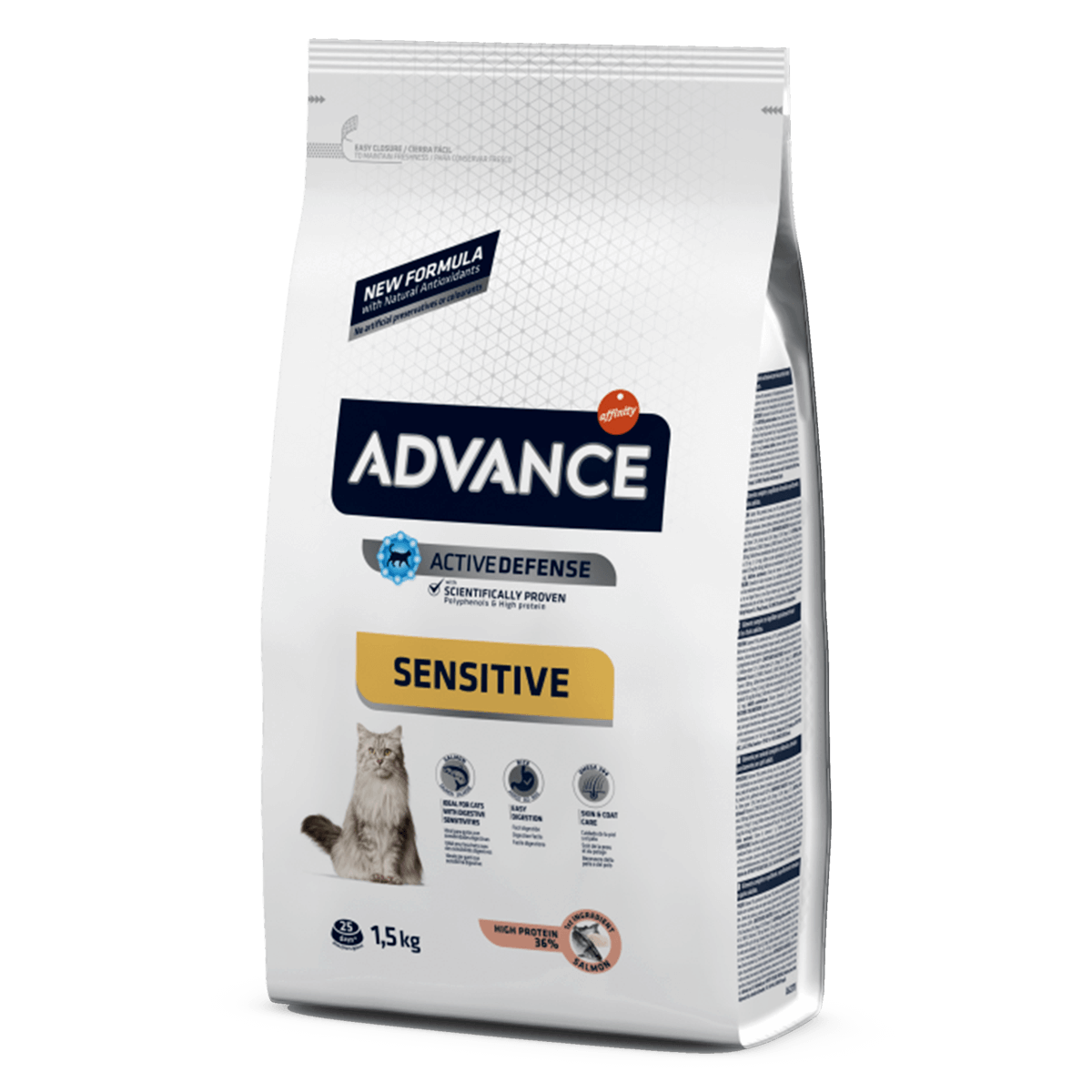 Advance Cat Sensitive Salmon & Rice, 1,5 кг - корм Эдванс для кошек с чувствительным желудком