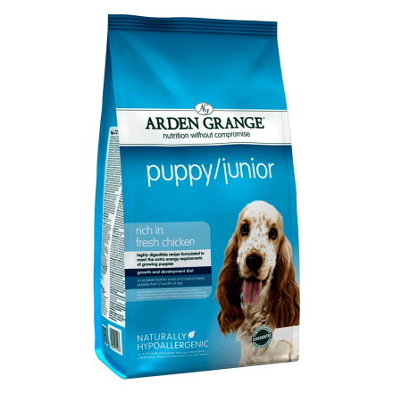 Arden Grange Puppy Junior 2 кг - корм Арден Гранж для щенков с куриным мясом