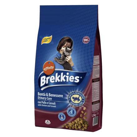 Brekkies Cat Urinary Care, 20 кг - корм Брекис с курицей для кошек