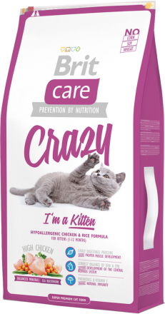 Корм для кошек Brit Care Cat Crazy I am Kitten, 7 кг