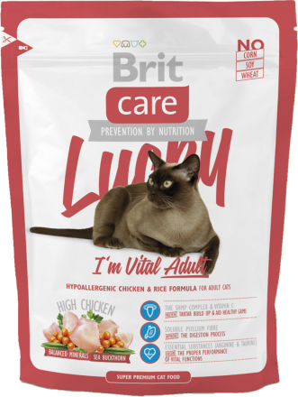 Корм для кошек Brit Care Cat Lucky I am Vital Adult, 400 г