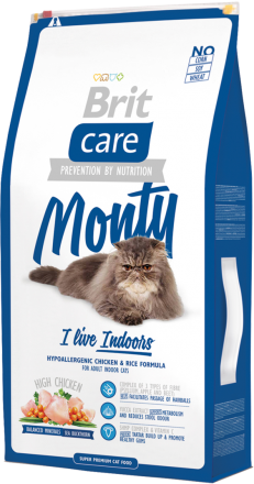 Корм для кошек Brit Care Cat Monty I am Living Indoor, 7 кг