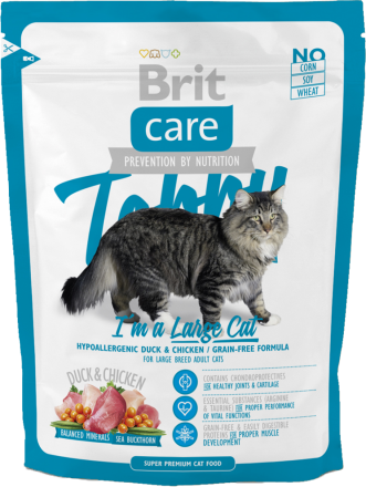 Корм для кошек Brit Care Cat Tobby I'm a Large Cat, 400 г