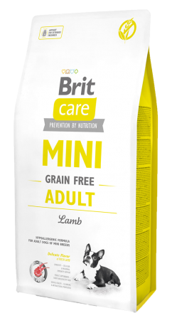 Корм для собак Brit Care Mini Grain Free Adult Lamb, 7 кг