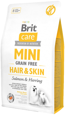 Корм для собак Brit Care Mini Grain Free Hair & Skin, 2 кг