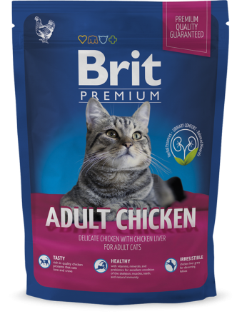 Корм для котов Brit Premium Cat Adult Chicken 1,5 кг
