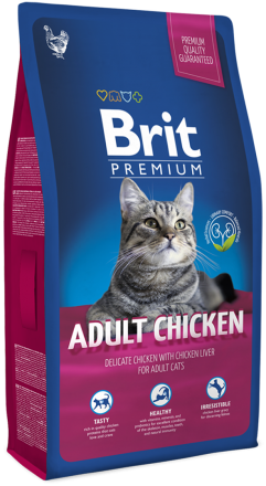 Корм для котов Brit Premium Cat Adult Chicken 8 кг