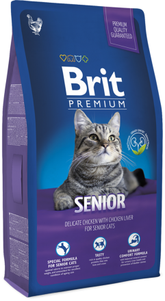 Корм для котов Brit Premium Cat Senior 8 кг