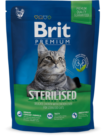 Корм для котов Brit Premium Cat Sterilized 800 г