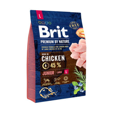 Корм для собак Brit Premium Junior L, 3 кг