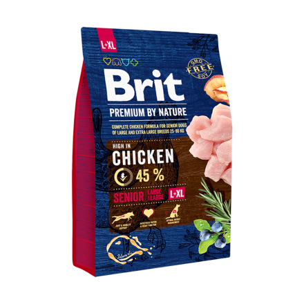 Корм для собак Brit Premium Senior L+XL, 3 кг