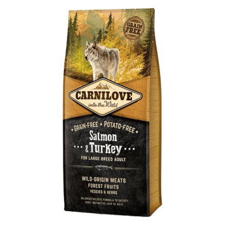Carnilove Dog Adult Large Breed Salmon & Turkey 12 кг - корм Карнилав для взрослых собак крупных пород