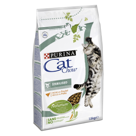 Cat Chow Special Care Sterelized Cat, 1,5 кг - корм Кэт Чау для стерилизованных кошек