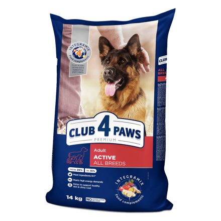Club 4 Paws Premium Active 14 кг - корм Клуб 4 лапы для активных собак