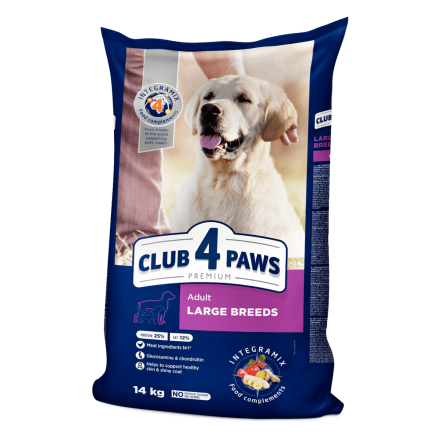 Club 4 Paws Premium Large Breeds - корм Клуб 4 лапы для взрослых собак крупных пород