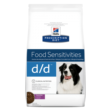 Hill's PD d/d Food Sensitivities, 12 кг - корм Хилс для собак с уткой и рисом
