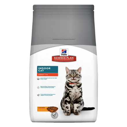 Hill's SP Feline Adult Indoor Cat, 300 г - корм Хіллс для малорухливих кішок.