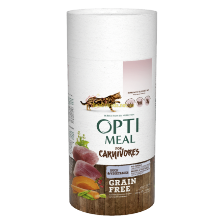 Optimeal Cat Adult Grain Free Duck & Vegetables, 300 г - корм Оптимил с уткой и овощами для кошек