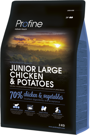 Корм для собак Profine Junior Large Breed Chicken & Potatoes 3 кг