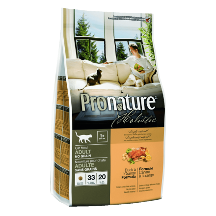 Pronature Holistic Cat Duck & Orange, 2,72 кг - корм Пронатюр Холистик для взрослых и пожилых кошек