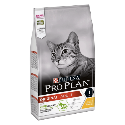 Purina Pro Plan Cat Adult Original Chicken, 10 кг - корм Пурина с курицей для кошек