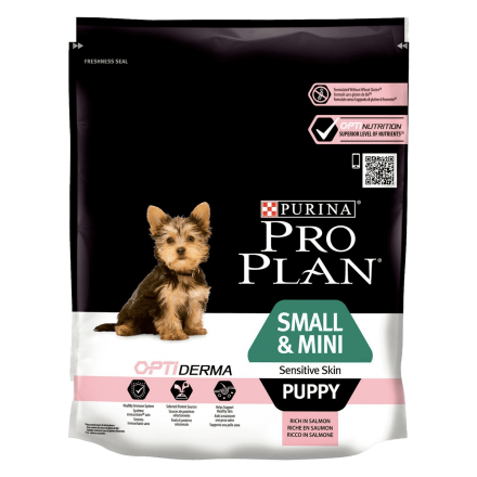 Purina Pro Plan Dog Adult Small & Mini Sensitive Skin OptiDerma 700 г -  корм Пурина для собак мелких пород