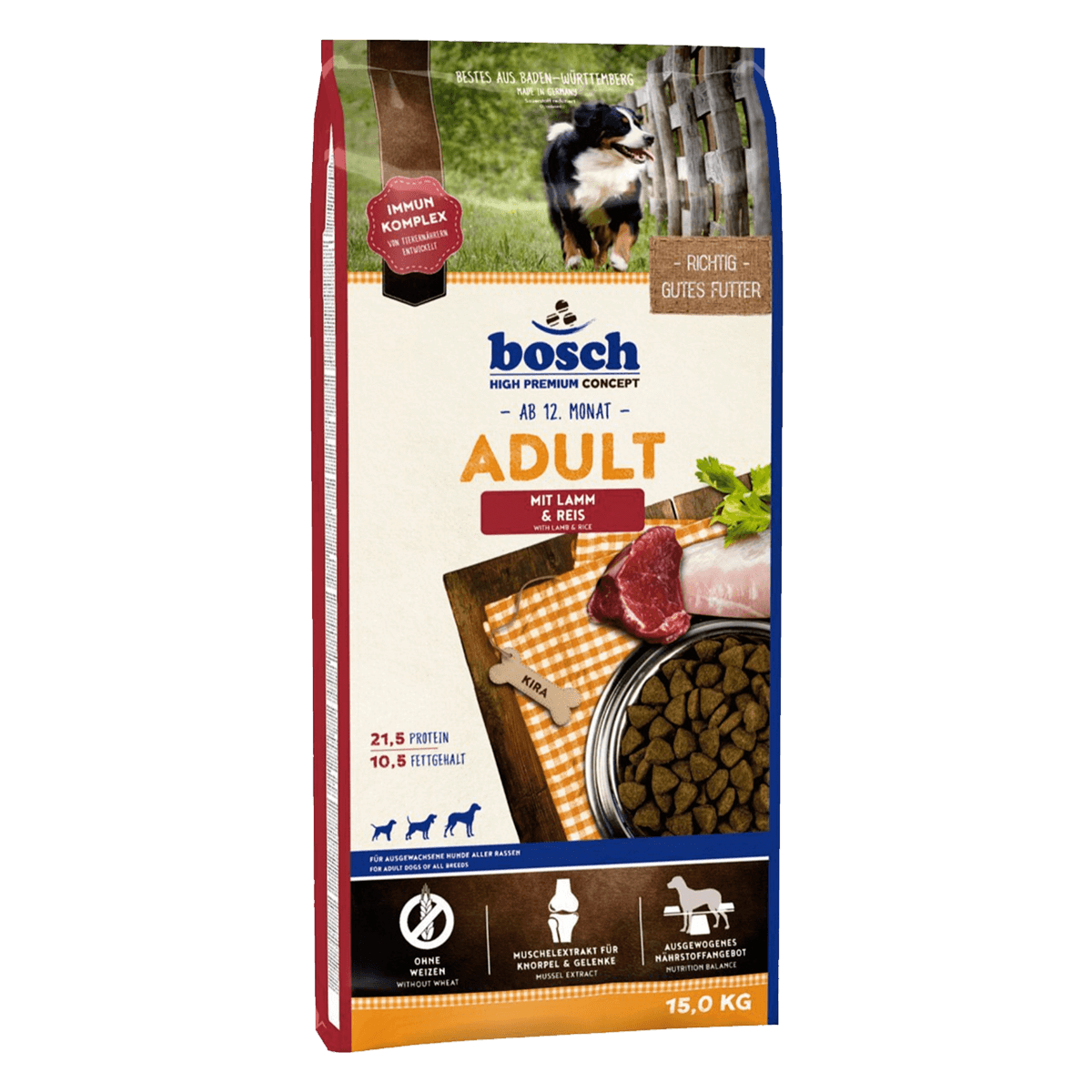 Bosch Adult Lamb and Rice 15 кг cухой корм Бош для взрослых собак
