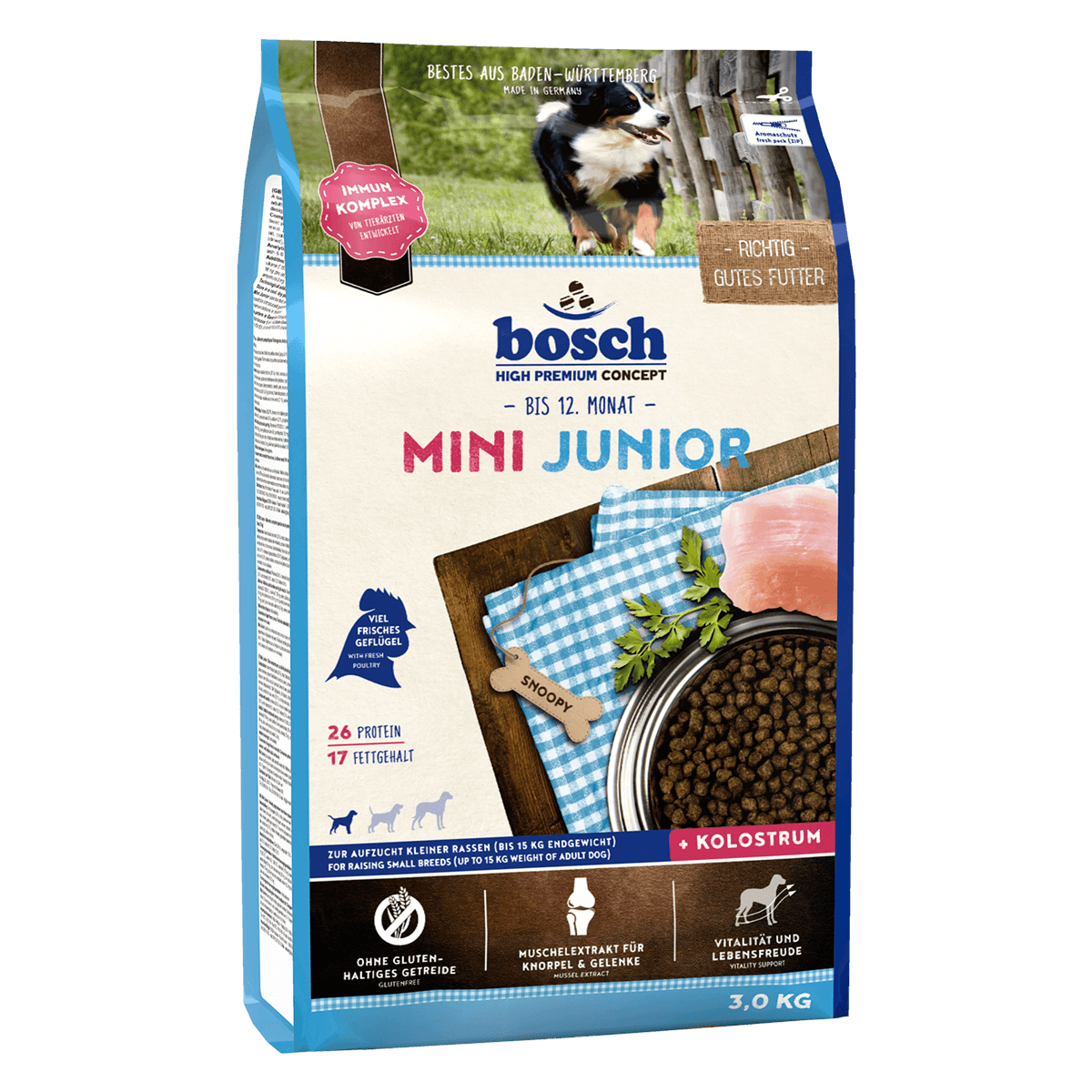 Bosch Mini Junior 3 кг - корм Бош для щенков