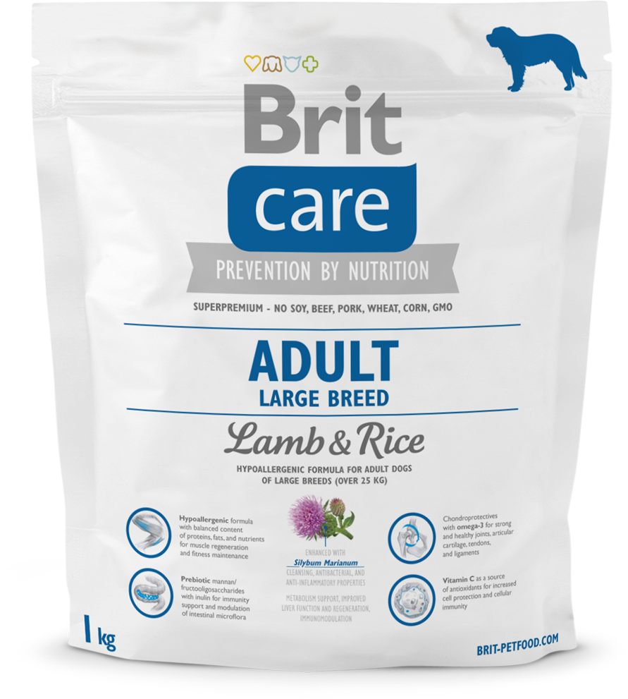 Корм для собак Brit Care Adult Large Breed Lamb and Rice, 1 кг