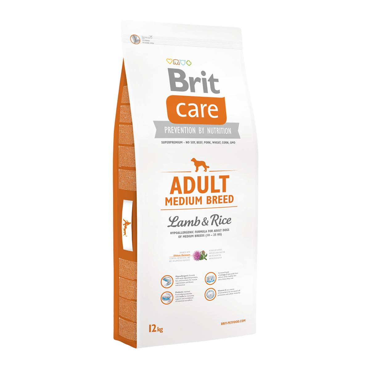 Корм для собак Brit Care Adult Medium Breed Lamb and Rice, 12 кг