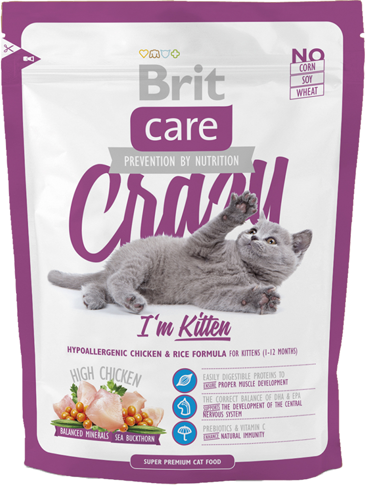 Корм для кошек Brit Care Cat Crazy I am Kitten, 400 г
