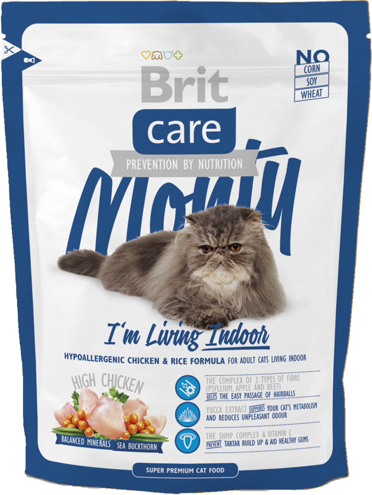Корм для кошек Brit Care Cat Monty I am Living Indoor, 400 г