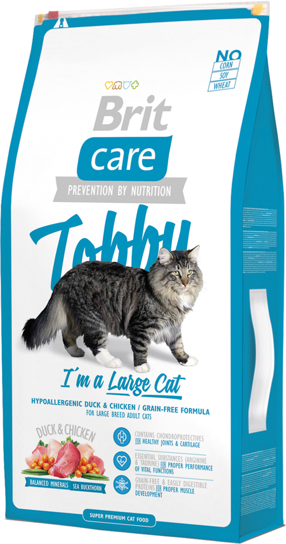 Корм для кошек Brit Care Cat Tobby I'm a Large Cat, 7 кг