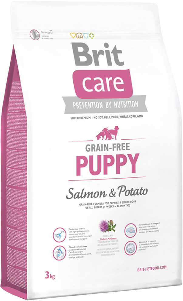 Корм для собак Brit Care Grain-free Puppy Salmon & Potato, 3 кг