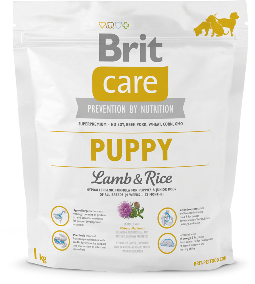 Корм для щенков Brit Care Puppy Lamb and Rice, 1 кг