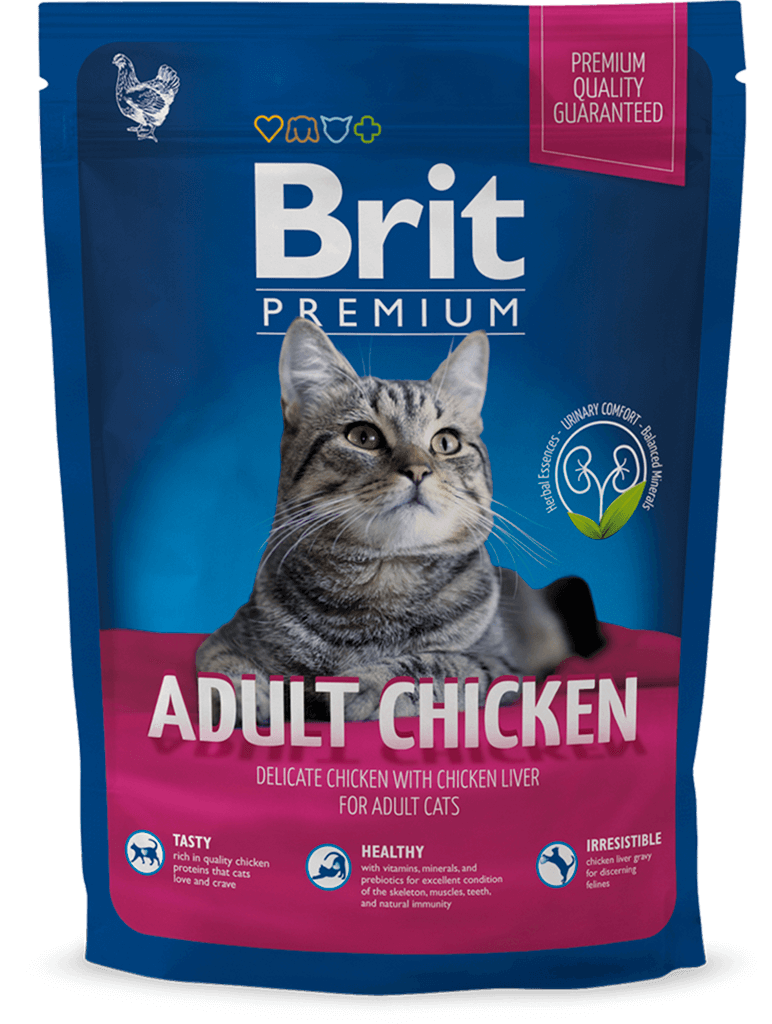 Корм для котов Brit Premium Cat Adult Chicken 800 г