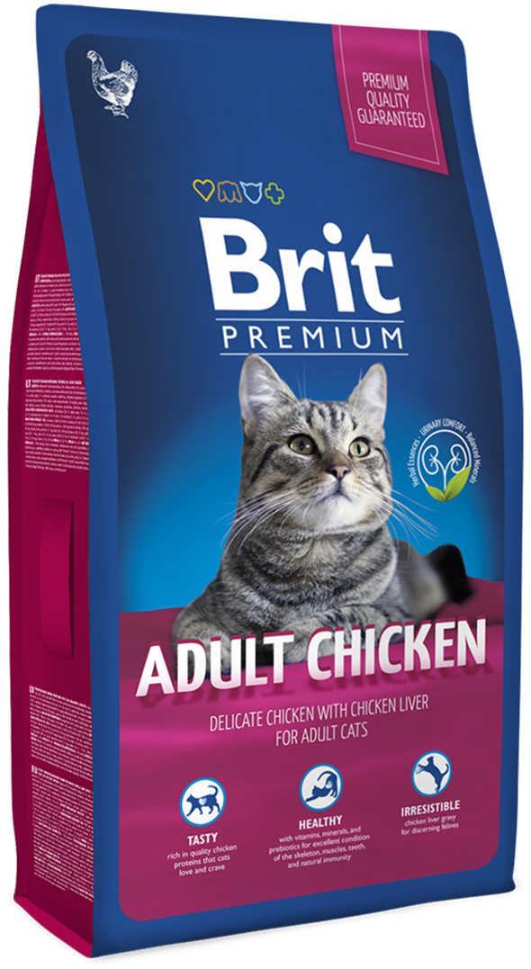 Корм для котов Brit Premium Cat Adult Chicken 8 кг