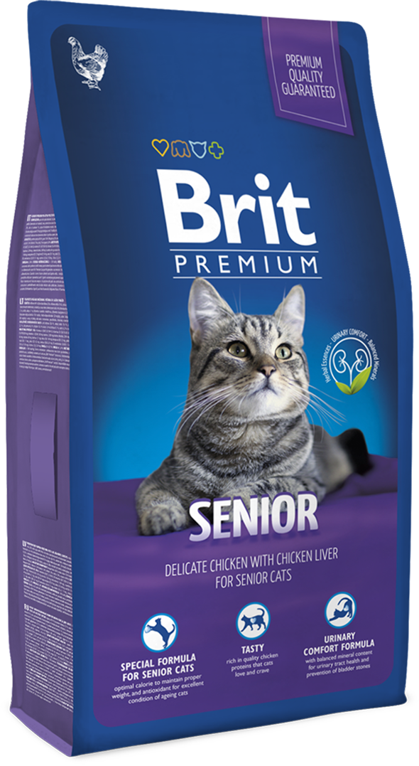 Корм для котов Brit Premium Cat Senior 8 кг