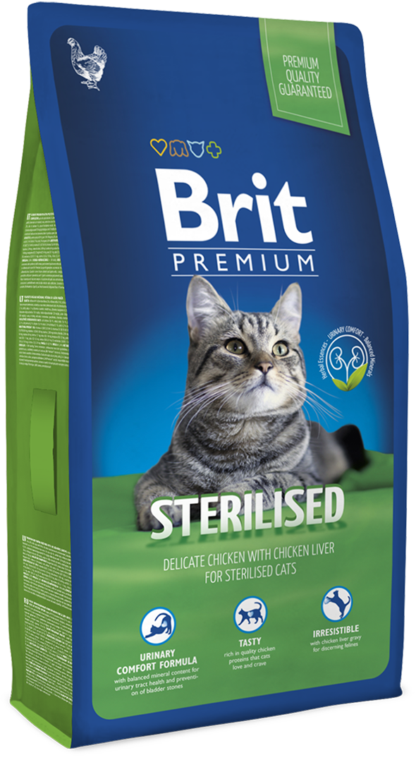 Корм для котов Brit Premium Cat Sterilized 8 кг