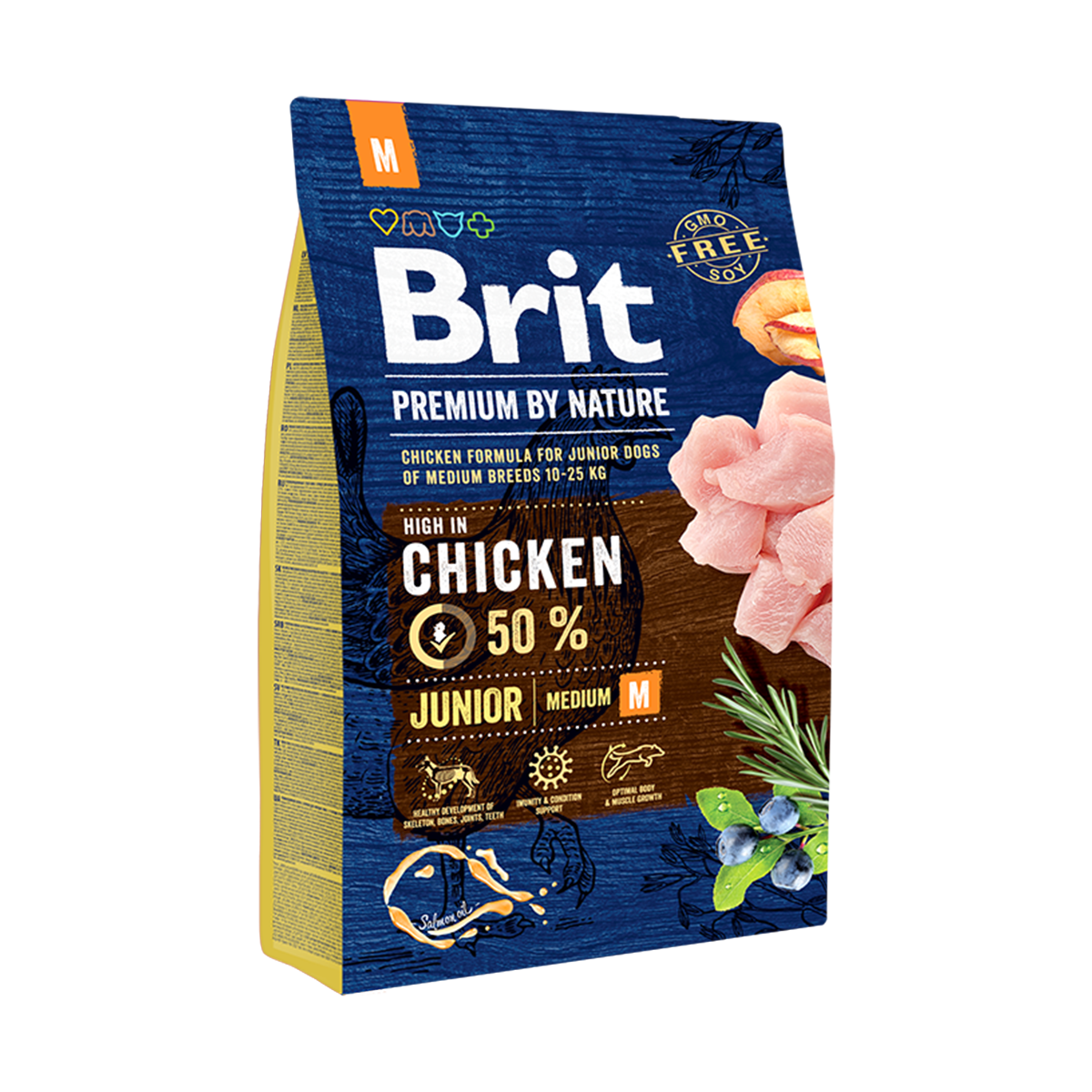 Корм для собак Brit Premium Junior M, 3 кг