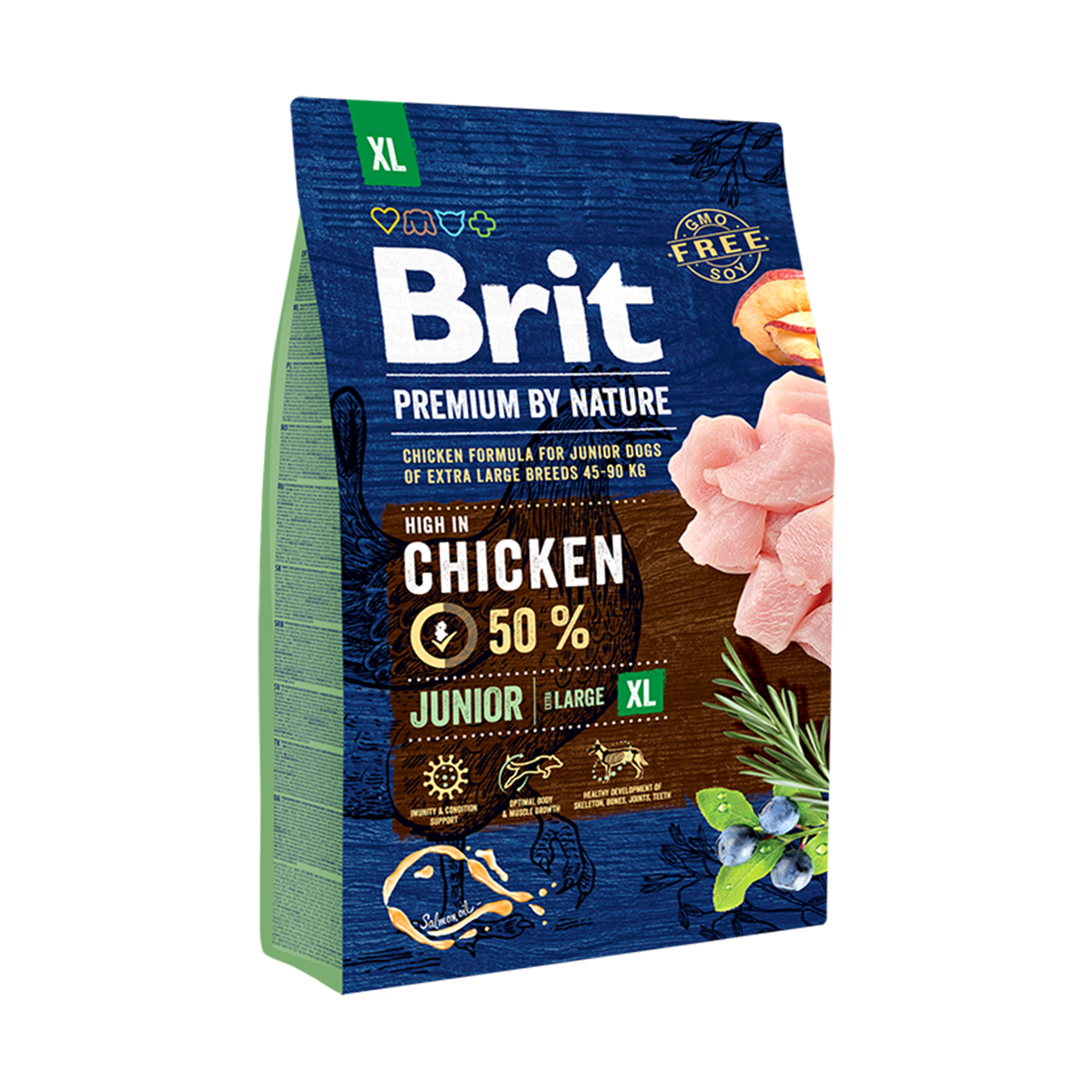 Корм для собак Brit Premium Junior XL, 3 кг